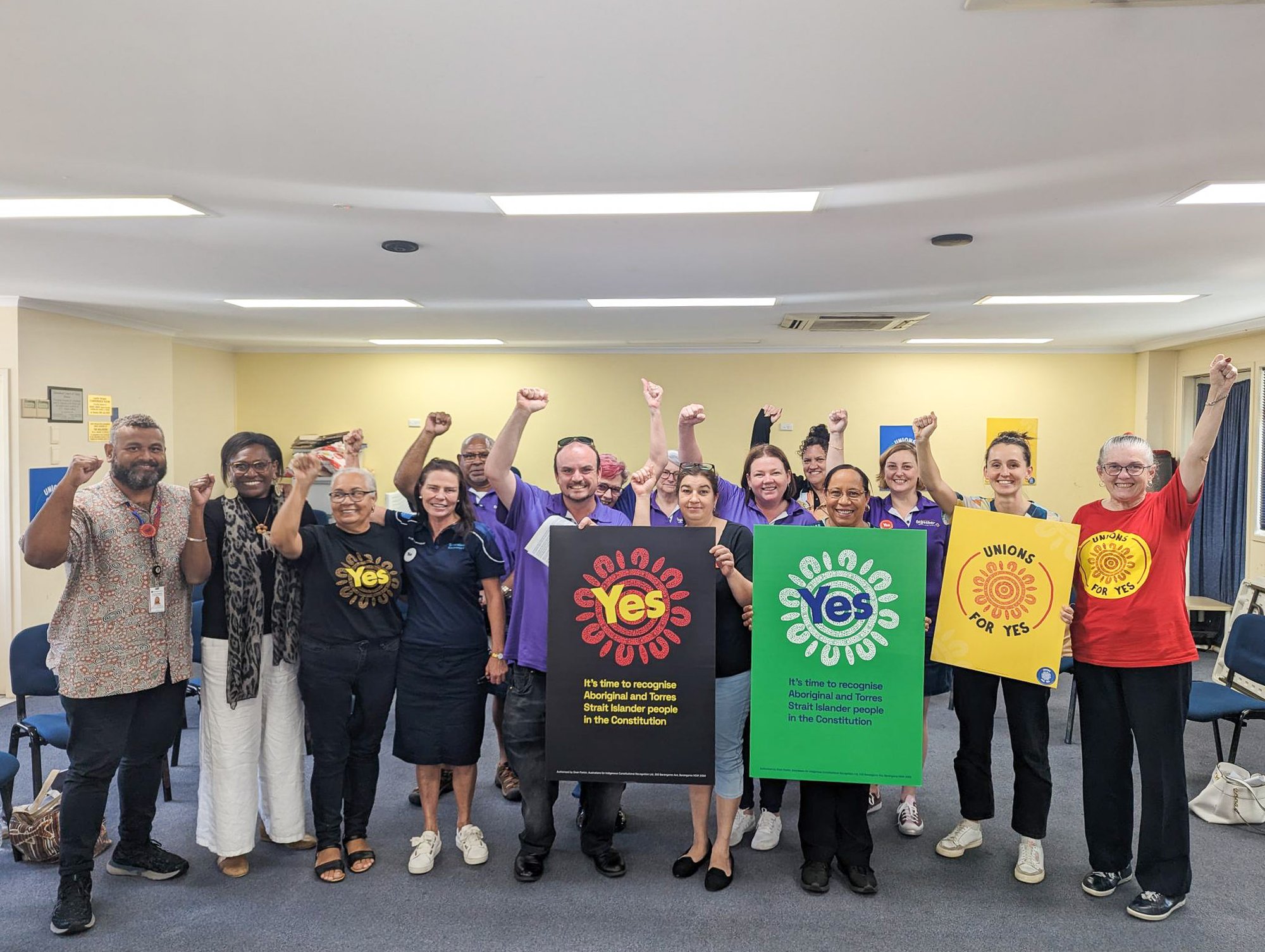 230509 Members in Mackay having conversation training for the Unions for Yes Campaign 2
