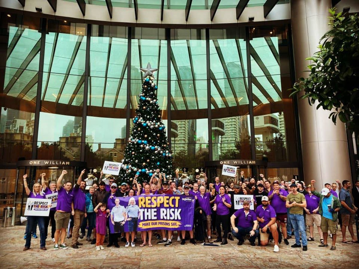 211202 Brisbane 1 William Street Corrections Wages Rally 2